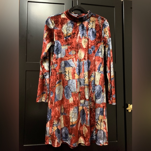 rein ne se perde Dresses & Skirts - Rein ne se perde Long Sleeve Dress,made in Canada,Large,unique,colorful